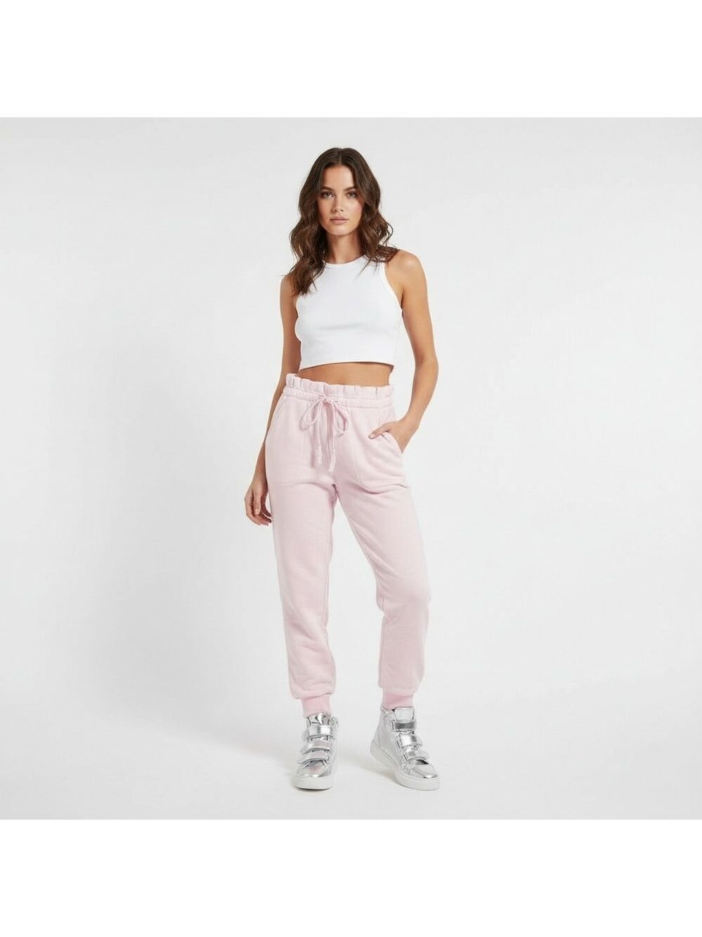 Something Navy Meghan Paper bag Joggers Size Small